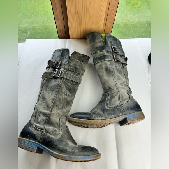 Bed|Stu Distressed Leather Boots - Picture 6 of 8